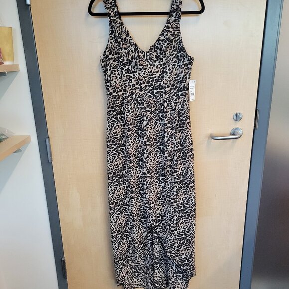 Crystal Doll Womens Juniors Cheetah Animal Print Ruffled Maxi Dress - Picture 6 of 12